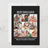 オリジナル ベスト ダッド エバー 父の日 9 枚の写真 コラージュ シーズンカード (正面)