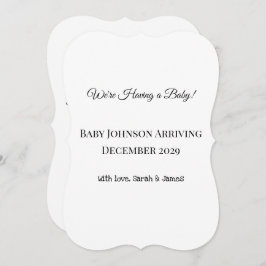 オリジナル ベビーお披露目カード