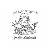 オリジナル ベビードラゴン 本のしおり ラバースタンプ (インプリント)