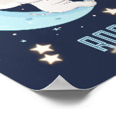 オリジナル ベビー ゾウ 釣り 4つ星 ポスター (角)