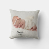 オリジナル ベビー フォト ポートレート 両面 クッション (正面)