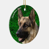 オリジナル ペットメモリアルオーナメント - フォトキーペース セラミックオーナメント (右)