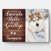 オリジナル　ペットメモリアル　ペットの写真　ナチュラル フォトプラーク (正面)