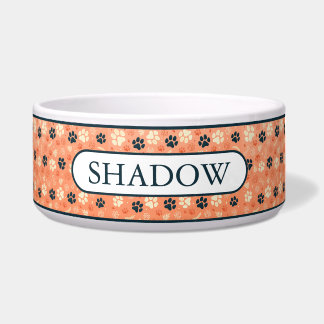 オリジナル ペット パウ パターン ボウル