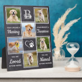 オリジナル　ペット　メモリアル　ギフト　ナチュラル　６枚　犬　写真 フォトプラーク (側面)