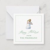 オリジナル ホリデー スノーマン ギフト 封入 カード (正面)