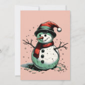 オリジナル ホリー ジョリー クリスマス パーティー 招待状 (裏面)