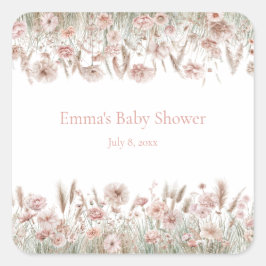 オリジナル ボーホー ワイルドフラワー イベント ステッカー