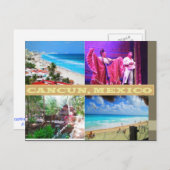 オリジナル ポストカード - キャンカン コラージュ 9 (正面/裏面)