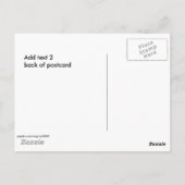 オリジナル ポストカード, 表面と裏面にテキストを追加 ポストカード (裏面)