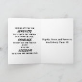 オリジナル マイルストーン カード | エレガントな禁酒 カード (内部)