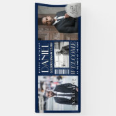 オリジナル マガジン カバー モダン バースデー バナー 横断幕 (縦)