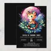 オリジナル マジカルタイガー バースデー 招待状 (正面/裏面)