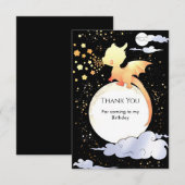 オリジナル マジカルドラゴン 誕生日 サンキューカード (正面/裏面)