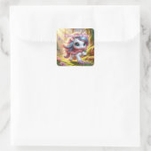 オリジナル マジカル ユニコーン 誕生日 ステッカー (バッグ)