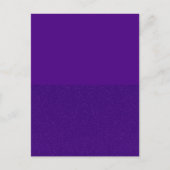 オリジナル マット トップ & グリッター ボトム パープル ポストカード (正面)