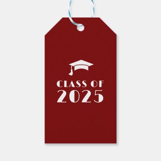 オリジナル マロンとホワイトの卒業式 ギフトタグ (正面)