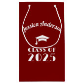 オリジナル マロンとホワイトの卒業式 スモールペーパーバッグ (裏面)