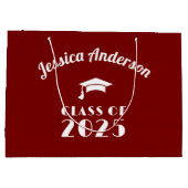 オリジナル マロンとホワイトの卒業式 ラージペーパーバッグ (裏面)