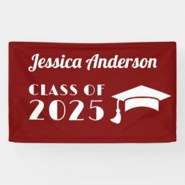 オリジナル マロンとホワイトの卒業式 横断幕