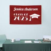 オリジナル マロンとホワイトの卒業 横断幕 (トレードショー)