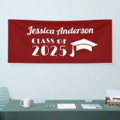 オリジナル マロンとホワイトの卒業 横断幕 (トレードショー)