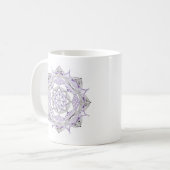 オリジナル・マンダラデザインの2wayコーヒーマグ パープル コーヒーマグカップ (正面左)