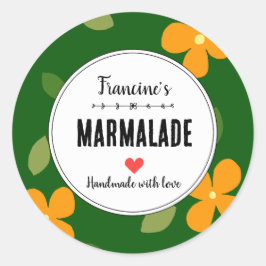 オリジナル マーマレード 果物 保存食品 ギフト オーダーメイド ラウンドシール