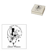 オリジナル ミスティック ムーン キャット フロム ザ ライブラリー オブ ラバースタンプ (押印)