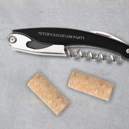 オリジナル ミニマリスト ブラック＆ホワイト 結婚前パーティー ソムリエナイフ