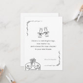 オリジナル ミニマル 新居カード カード (正面/裏面インサイチュ)