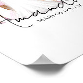 オリジナル メイド オブ オナー カスタム ネーム ウォール アート ポスター (角)