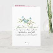 オリジナル メッセージ フラワーベクター ヴィンテージ どんなシーンにも使える カード (裏面)