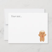 オリジナル メリークリスマス 面白いサンタのマグカップ 緑 ノートカード (裏面)