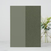 オリジナル モスグリーン スプリット テクスチャー 招待状 (スタンド正面)