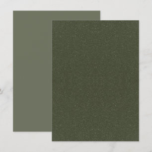 オリジナル モスグリーン ノイズ フラット アナウンス カード