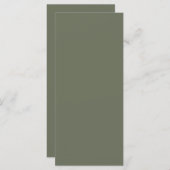 オリジナル モスグリーン フラット メニュー (正面/裏面)