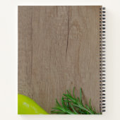 オリジナル モダン ウッド デザイン 秘伝のレシピ ノートブック (裏面)