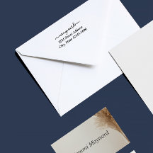 オリジナル モダン スクリプト アドレススタンプ