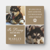 オリジナル モダン ペット メモリアル フォト フォトプラーク (正面)