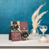 オリジナル モダン ペット メモリアル フォト フォトプラーク (インサイチュ)