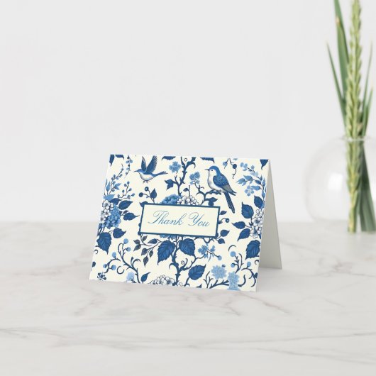 オリジナル モノグラム シノワズリー シック、ありがとう サンキューカード (正面)