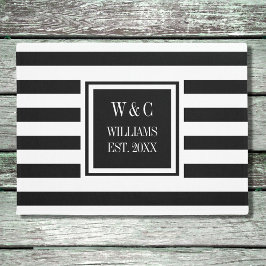 オリジナル モノグラム ファミリー ネーム ドアマット