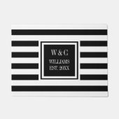 オリジナル モノグラム ファミリー ネーム ドアマット (正面)