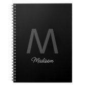 オリジナル モノグラム ブライズメイド グルームズメン ウェディング ギフト お祝い品 ノートブック (正面)
