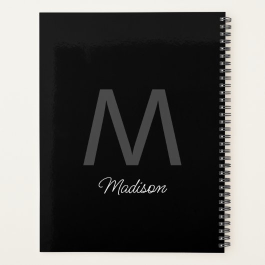 オリジナル モノグラム ブライズメイド グルームズメン ウェディング ギフト お祝い品 プランナー手帳 (裏面)