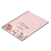 オリジナル モノグラム ロゴ フォト ベーカリー ピンク ノートブック (左側)