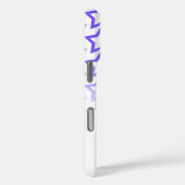 オリジナル モノグラム 名前 パステル パープル 星柄 Case-Mate iPhoneケース (裏面 / 右)