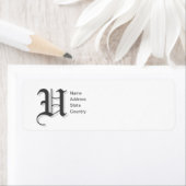 オリジナル モノグラム 返送先ラベル ラベル (インサイチュ)