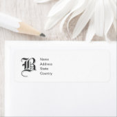 オリジナル モノグラム B 返送先ラベル ラベル (インサイチュ)